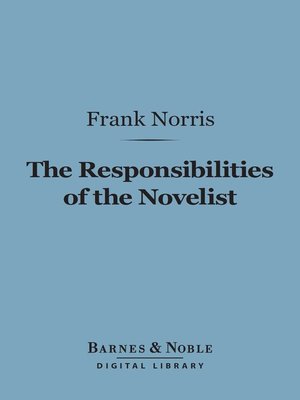 responsibilities novelist sample read